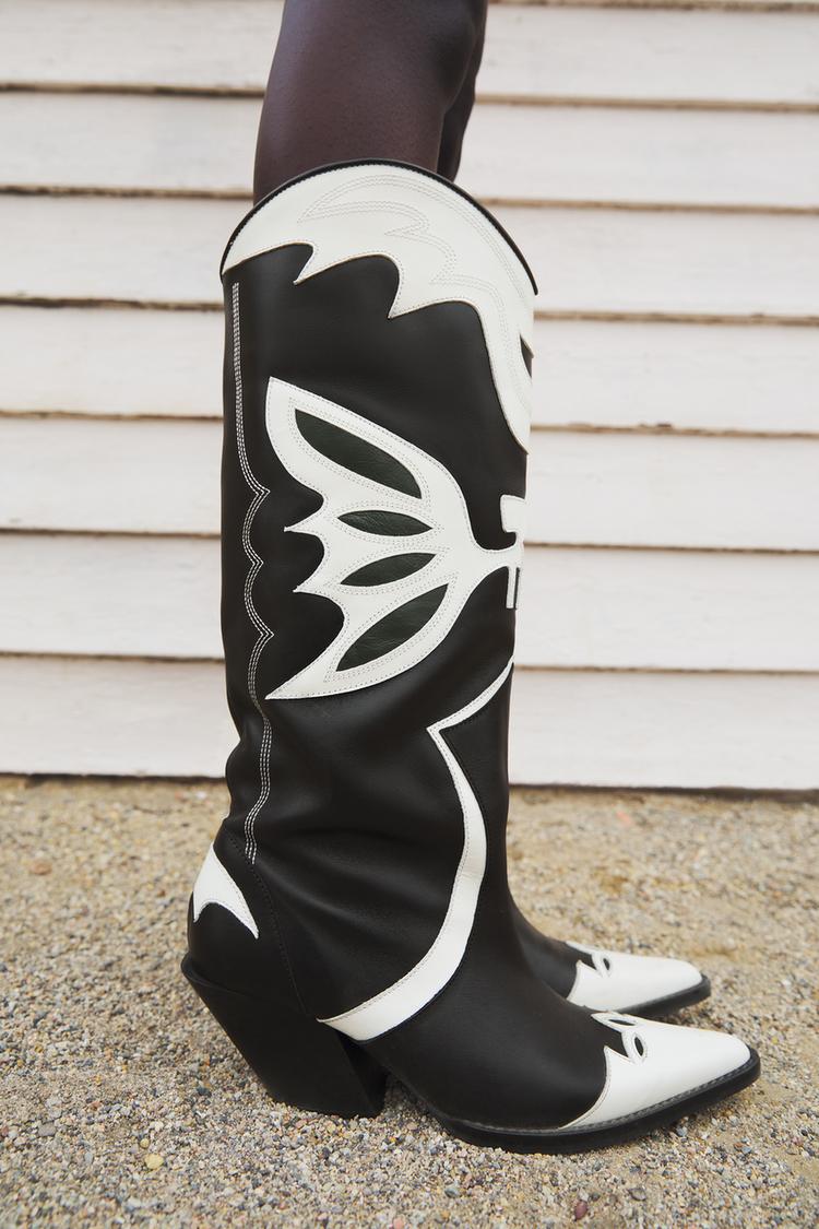 Over the knee cowboy boots zara hotsell